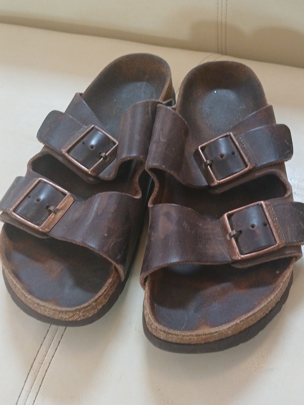 Double Buckle Leather Birkenstock - Picture 2 of 4